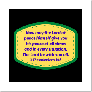 Bible Verse 2 Thessalonians 3:16 Posters and Art